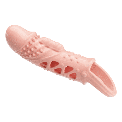 Удлиняющая насадка с вибростимуляцией ( на 2,5 см ) PRETTY LOVE - PENIS SLEEVE Cecelia, BI-026242