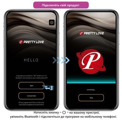 Вібромасажер серії Pretty Love - Billy APP Purple, BI-300051HP