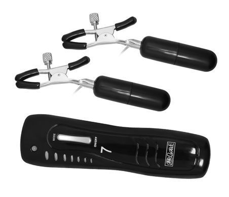 Вібростимулятор для грудей BAILE - Vibrating Nipple Clamps, BI-036020