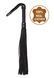 Флоггер из натуральной кожи Flirty Hard Leather - Black, BG-00002