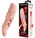 Удлиняющая насадка с вибростимуляцией ( на 2,5 см ) PRETTY LOVE - PENIS SLEEVE Cecelia, BI-026242