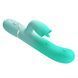 Пульсатор із кліторальним стимулятором Pretty Love - Gigi Light Green, 7 thumping functions 7 licking modes, BW-500035-4