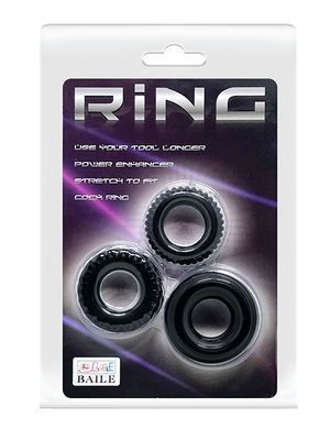 Набор из 3 эрекционных колец LyBaile Ring BI-210179