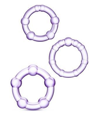 Набір ерекційних кілець Stay hard, CN-330300012 Purple