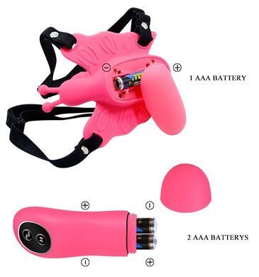Вібро-стимулятор метелик з пультом ду BAILE - ULTRA PASSIONATE HARNESS, BW-022045W