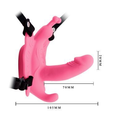 Вібро-стимулятор метелик з пультом ду BAILE - ULTRA PASSIONATE HARNESS, BW-022045W