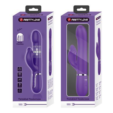 Вибромассажер с поступательным движением серии Pretty Love - Falin Twinkled Tenderness Dark Purple 7 vibration functions 4 rolling functions, BW-500012-2