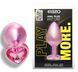Анальна пробка з кристалом EGZO - Pink Perl Heart Plug Pink, size S