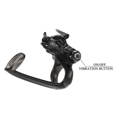 Насадка с вибрацией Pretty Love - BULL WARRIOR BLACK, BI-210333
