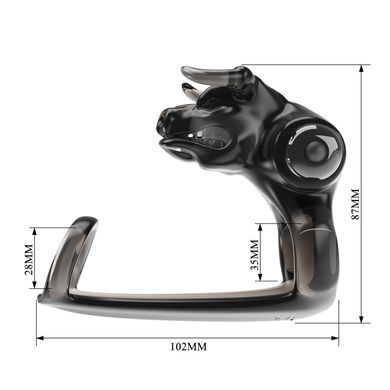 Насадка с вибрацией Pretty Love - BULL WARRIOR BLACK, BI-210333