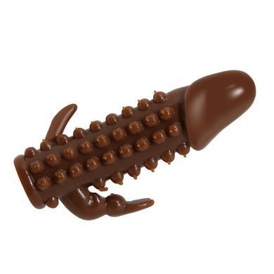 Насадка - презерватив BI-016004-0902S ( коричневая )