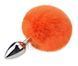 Анальная пробка с хвостом SKN-Z36 Orange ( размер XS )