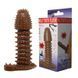Насадка - презерватив BI-016005-0902S ( коричневая )