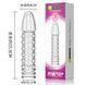 Стимулююча насадка-презерватив Meleon - Rosefinch Crystal Wolf tooth sleeve, PS-38