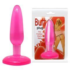 Анальна пробка на присоску "Butt plug" BI-017001 Pink