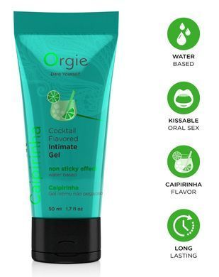 Оральний лубрикант Orgie Cocktail Flavored Intimate Gel - Caipirinha, 50 ml