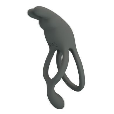 Ерекційне вібро кільце Pretty Love - MASTER RING Gray, 7 vibration functions, BI-210335-1