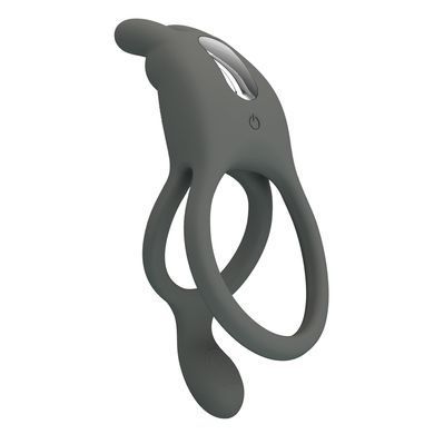 Ерекційне вібро кільце Pretty Love - MASTER RING Gray, 7 vibration functions, BI-210335-1