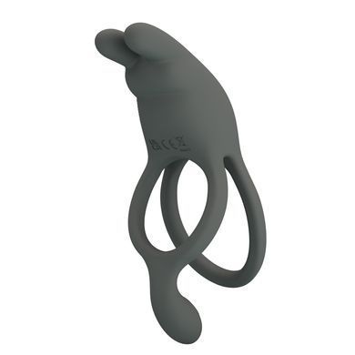 Ерекційне вібро кільце Pretty Love - MASTER RING Gray, 7 vibration functions, BI-210335-1