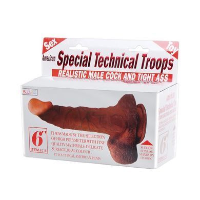 Фаллоимитатор на присоске "American Special Technical Troops" BW-008018N