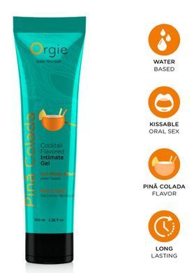 Оральний лубрикант Orgie Cocktail Flavored Intimate Gel - Pina Colada , 100 ml