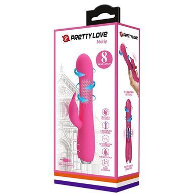 Вибратор с стимулятором клитора и ротацией " Molly " BI-014692-1