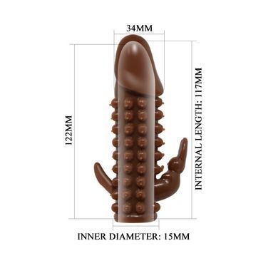 Насадка-презерватив BI-016004-0102S ( тілесна )