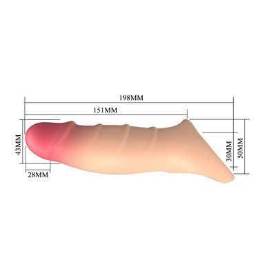Удлиняющая насадка PRETTY LOVE - Damell Penis Sleeve, BI-026278N