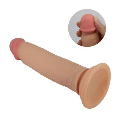 Фаллоимитатор на присоске, с эффектом скользящей кожи LyBaile - Keon Sliding Skin 8.4&rdquo;, BW-008119LP